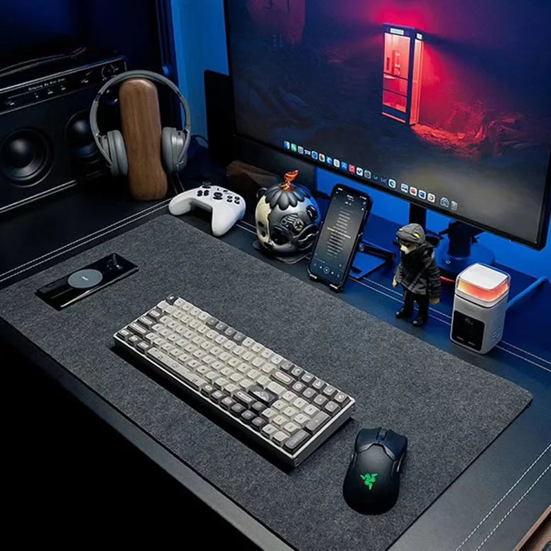 Desktara Tundra Non-Slip Wool Felt Desk Mat — Desktara Modern Desks & Workspace Accessories