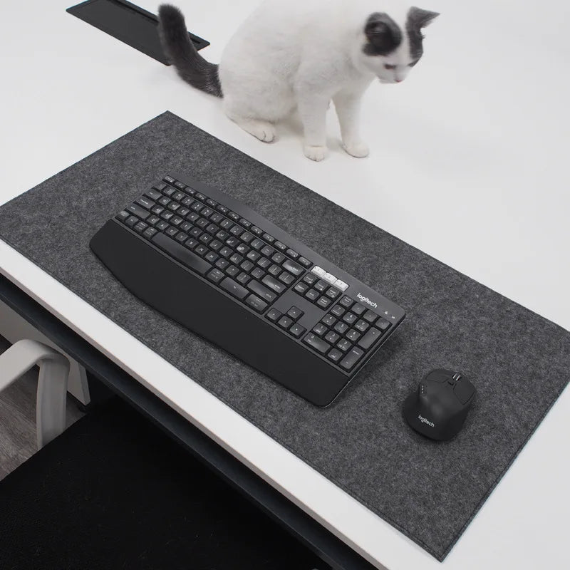 Desktara Gale XXL Wool Felt Desk Mat — Desktara Modern Desks & Workspace Accessories — view 3