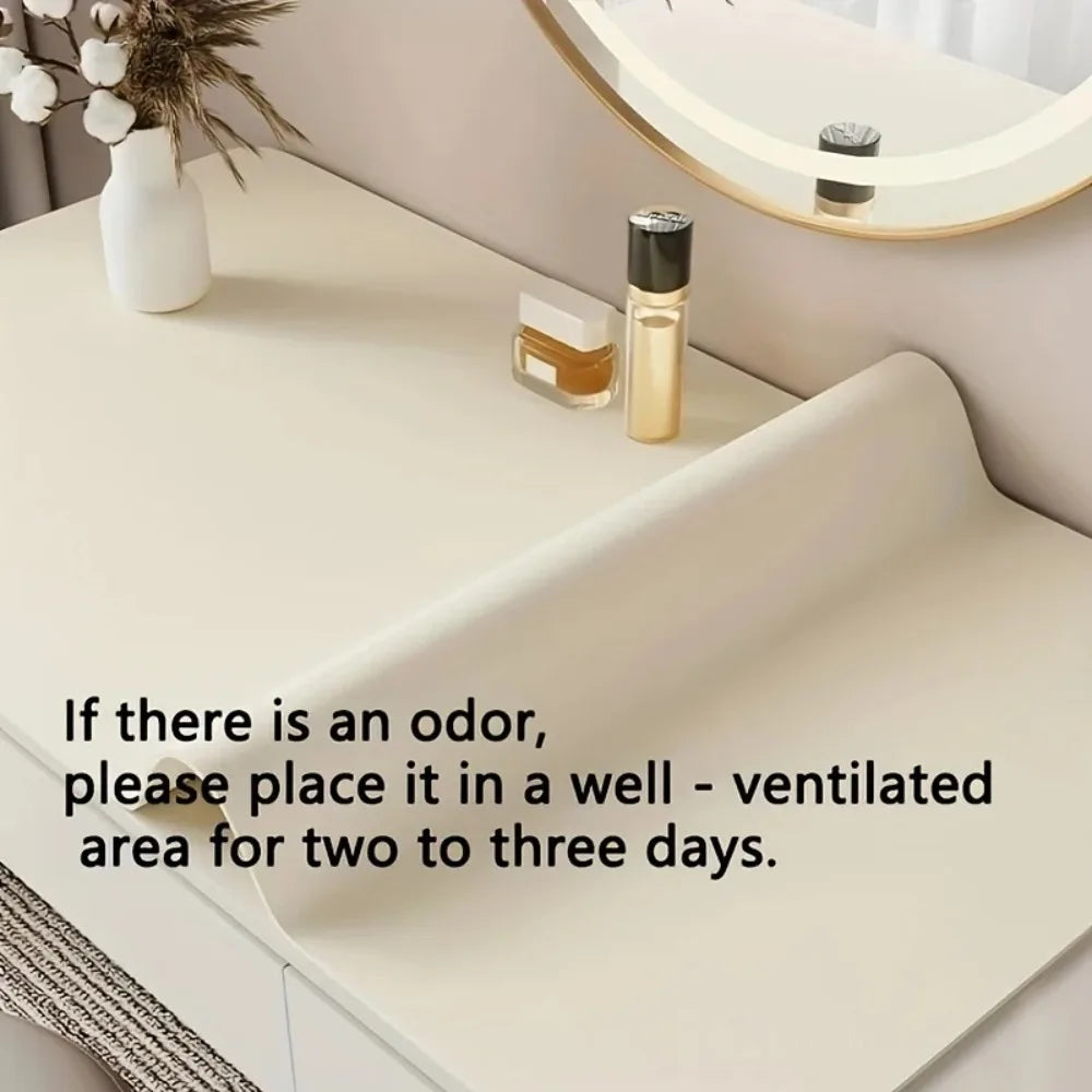 Desktara Hollow Faux Leather Non-Slip Desk Mat — Desktara Modern Desks & Workspace Accessories — view 4