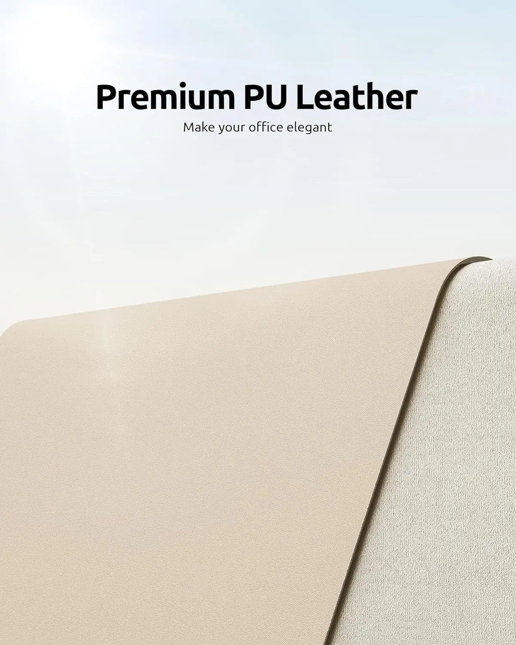 Desktara Glade Large Leather Desk Mat — Desktara Modern Desks & Workspace Accessories — view 2