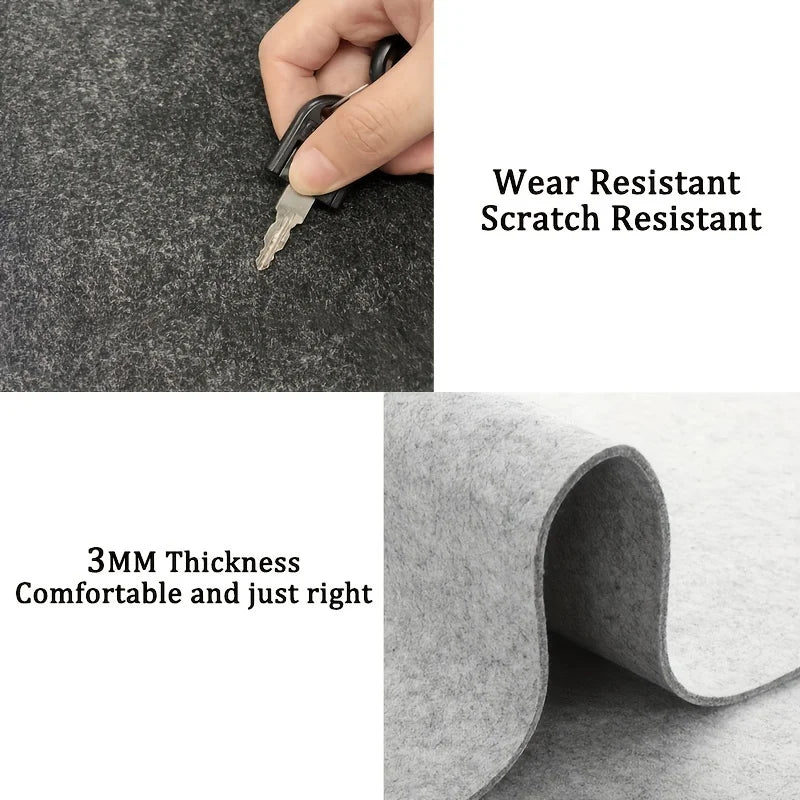 Desktara Tundra Non-Slip Wool Felt Desk Mat — Desktara Modern Desks & Workspace Accessories — view 3