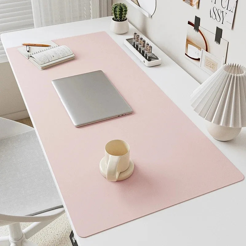 Desktara Onyx PU Leather Desk Mat — Desktara Modern Desks & Workspace Accessories