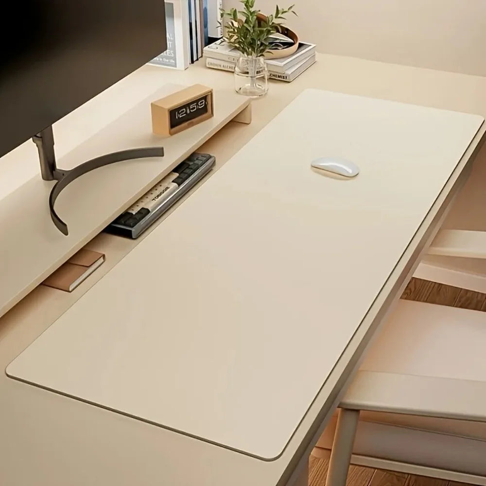 Desktara Hollow Faux Leather Non-Slip Desk Mat — Desktara Modern Desks & Workspace Accessories