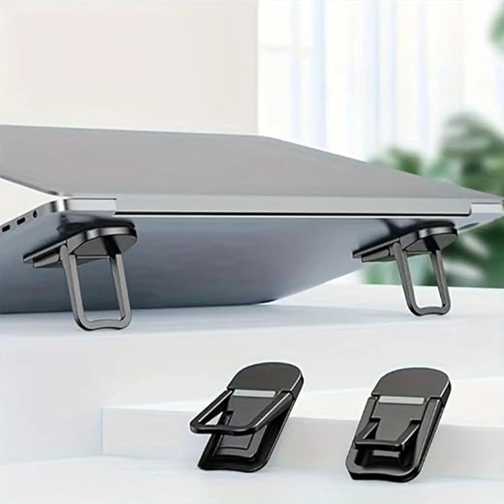 Desktara Kori Adjustable Laptop Support Pair — Desktara Modern Desks & Workspace Accessories — view 3