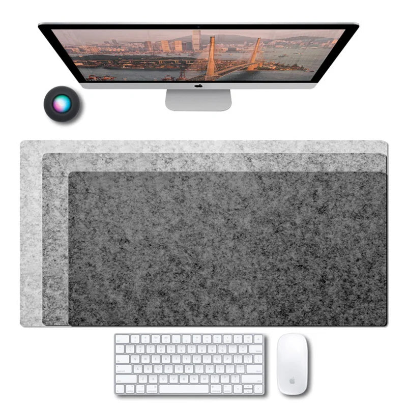 Desktara Gale XXL Wool Felt Desk Mat — Desktara Modern Desks & Workspace Accessories — view 2