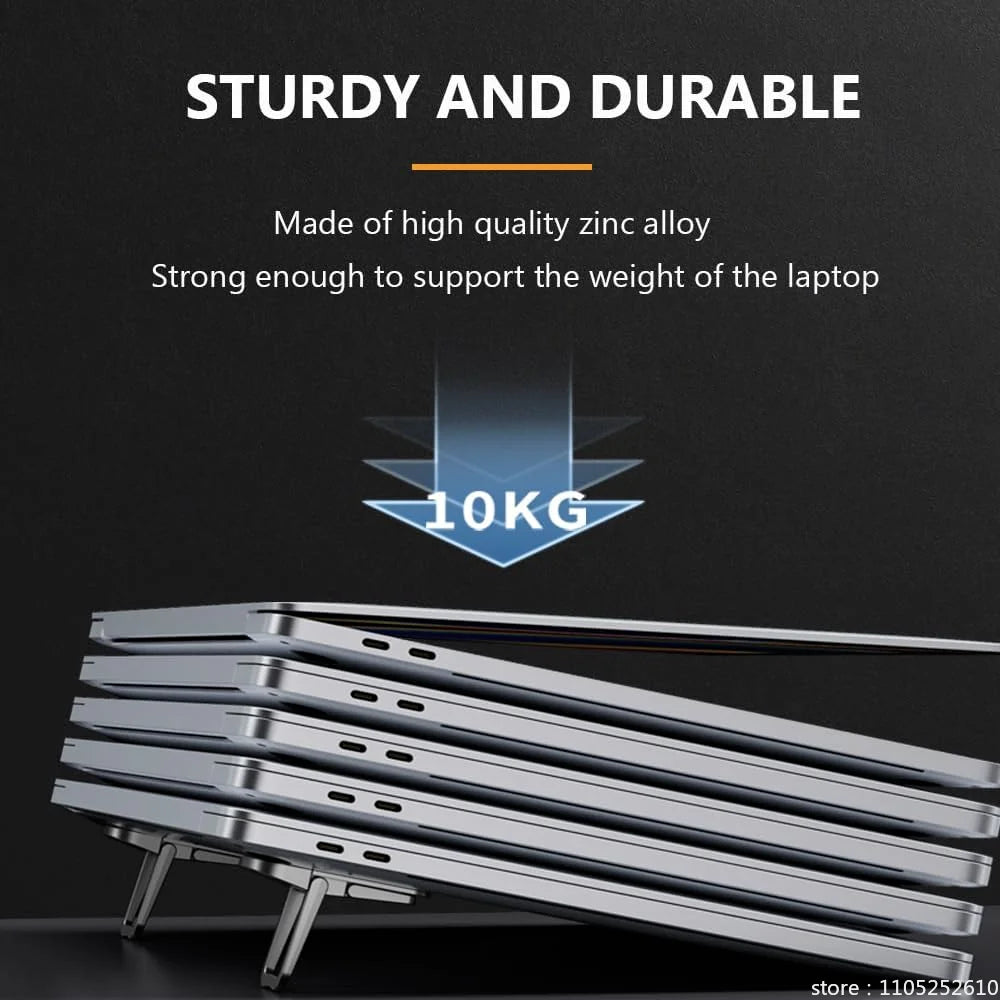 Desktara Ember Foldable Mini Laptop Stand Pair — Desktara Modern Desks & Workspace Accessories — view 6