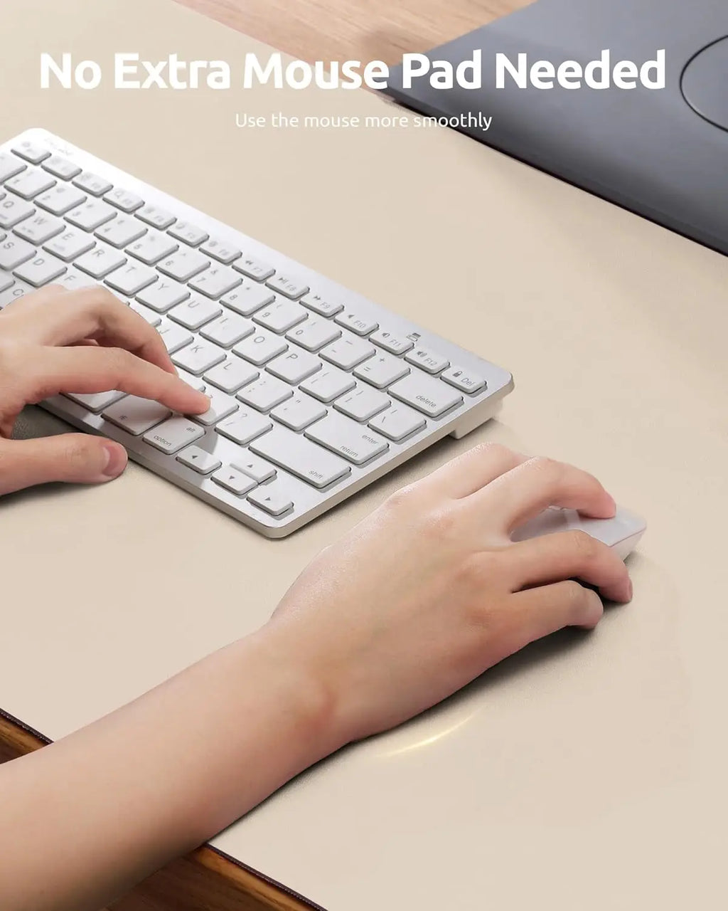 Desktara Glade Large Leather Desk Mat — Desktara Modern Desks & Workspace Accessories — view 3