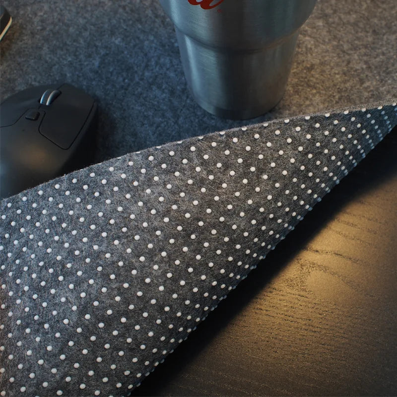 Desktara Umber Soft Wool Felt Computer Desk Mat — Desktara Modern Desks & Workspace Accessories — view 6
