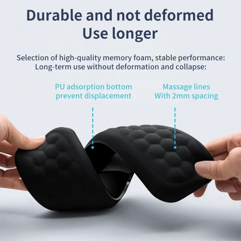 Desktara Yarrow Keyboard and Mouse Wrist Rest Pad — Desktara Modern Desks & Workspace Accessories — view 4