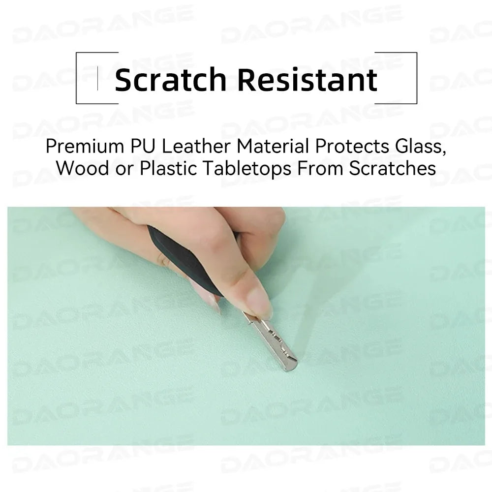 Desktara Vale Anti-Slip Leather Desk Mat — Desktara Modern Desks & Workspace Accessories — view 6