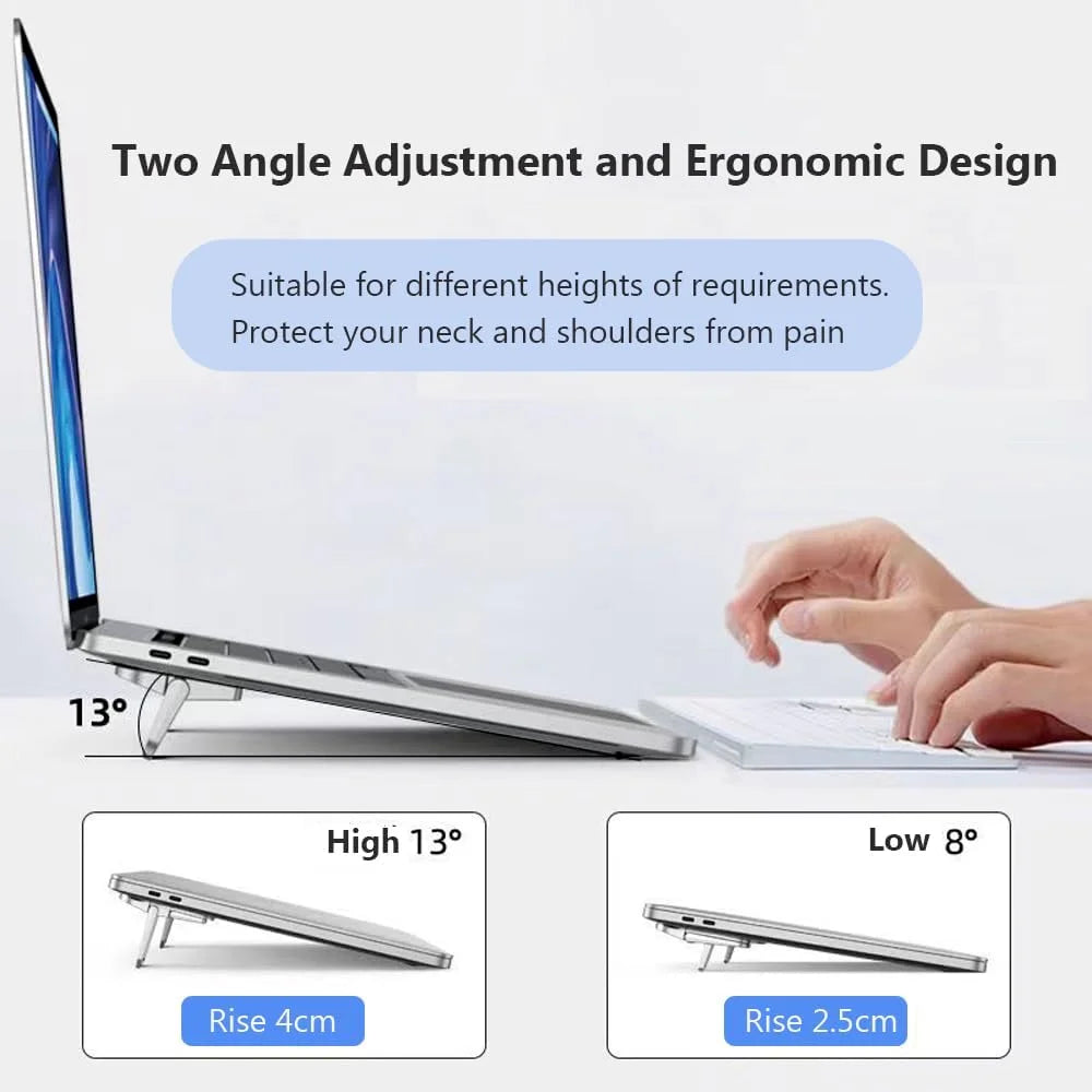 Desktara Ember Foldable Mini Laptop Stand Pair — Desktara Modern Desks & Workspace Accessories — view 3