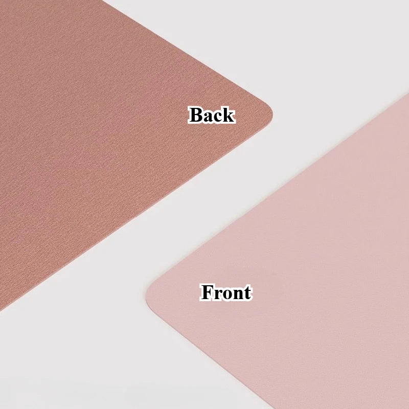 Desktara Onyx PU Leather Desk Mat — Desktara Modern Desks & Workspace Accessories — view 5