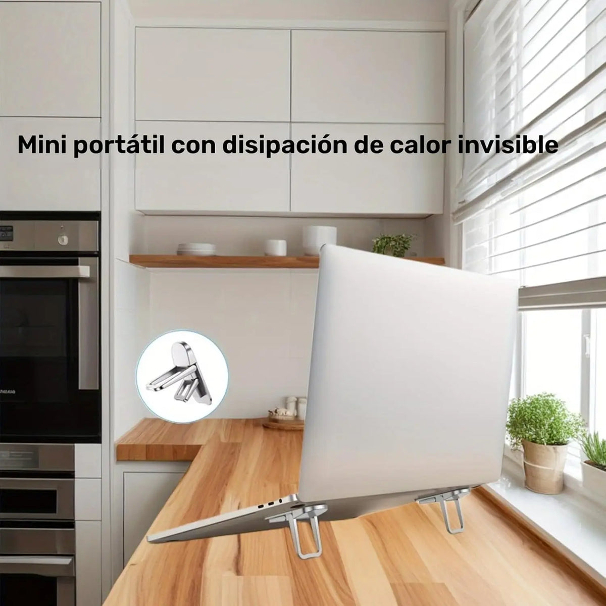 Desktara Kori Adjustable Laptop Support Pair — Desktara Modern Desks & Workspace Accessories — view 5