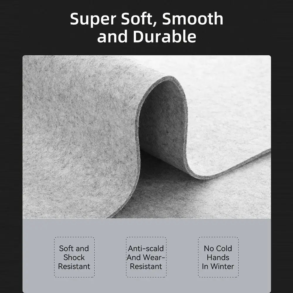 Desktara Bram Wool Felt Workspace Mat — Desktara Modern Desks & Workspace Accessories — view 4