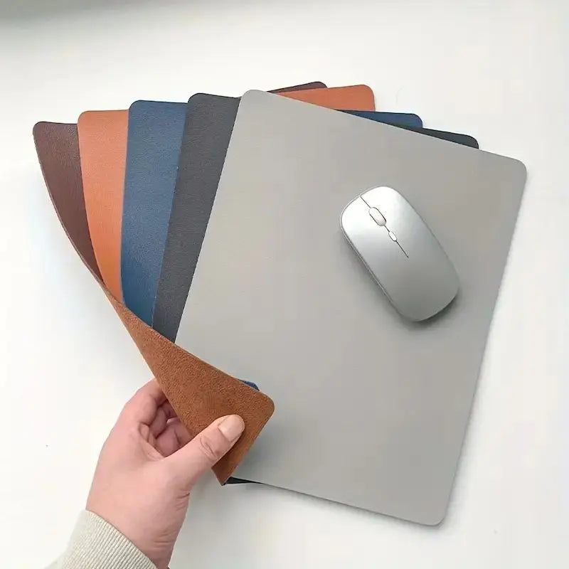 Desktara Quarry Artificial Leather Desk Mat — Desktara Modern Desks & Workspace Accessories — view 4