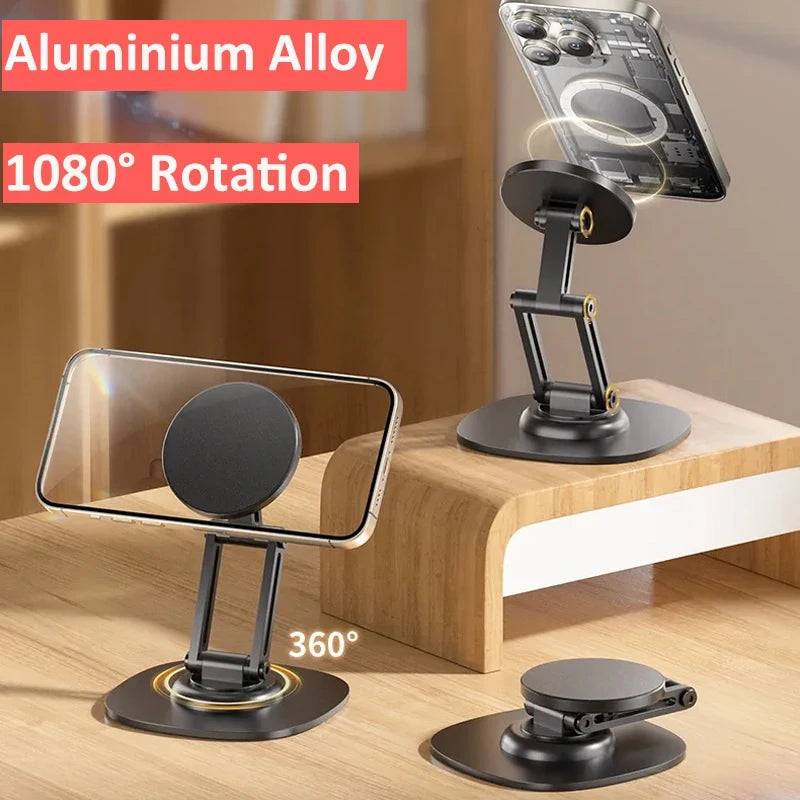Desktara Pine Foldable Magnetic Phone Stand — Desktara Modern Desks & Workspace Accessories