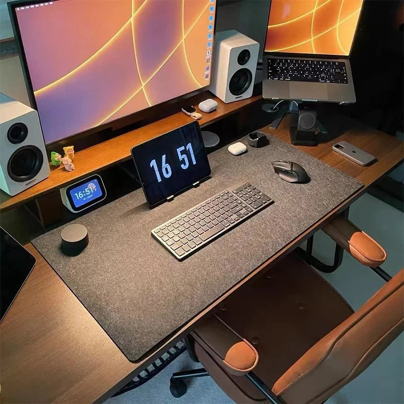 Desktara Elm Wool Felt Keyboard and Mouse Desk Pad — Desktara Modern Desks & Workspace Accessories — view 2