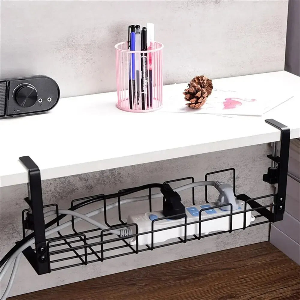 Desktara Atlas Metal Under-Desk Storage Rack — Desktara Modern Desks & Workspace Accessories — view 3