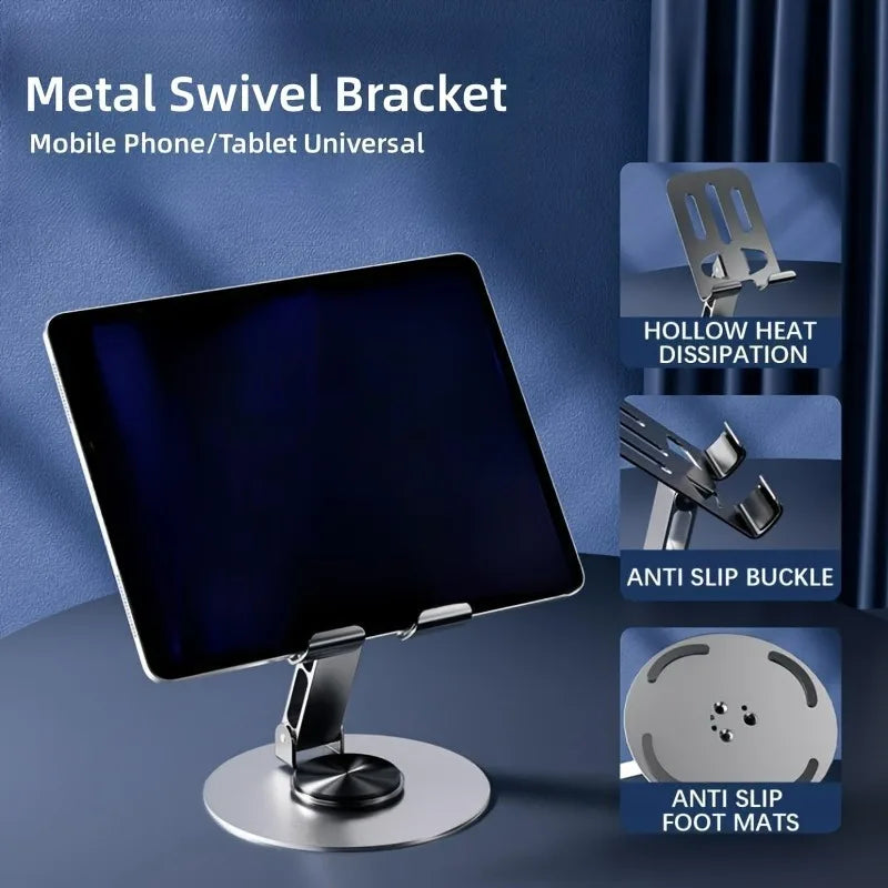 Desktara Juno 720 Rotating Aluminum Tablet Stand — Desktara Modern Desks & Workspace Accessories — view 3