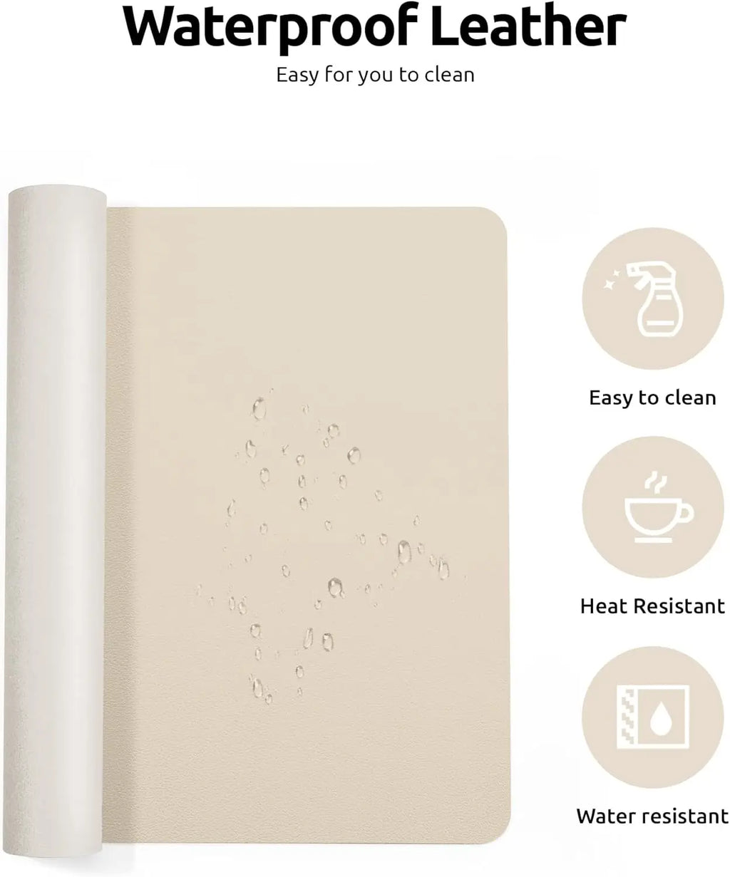 Desktara Glade Large Leather Desk Mat — Desktara Modern Desks & Workspace Accessories — view 4