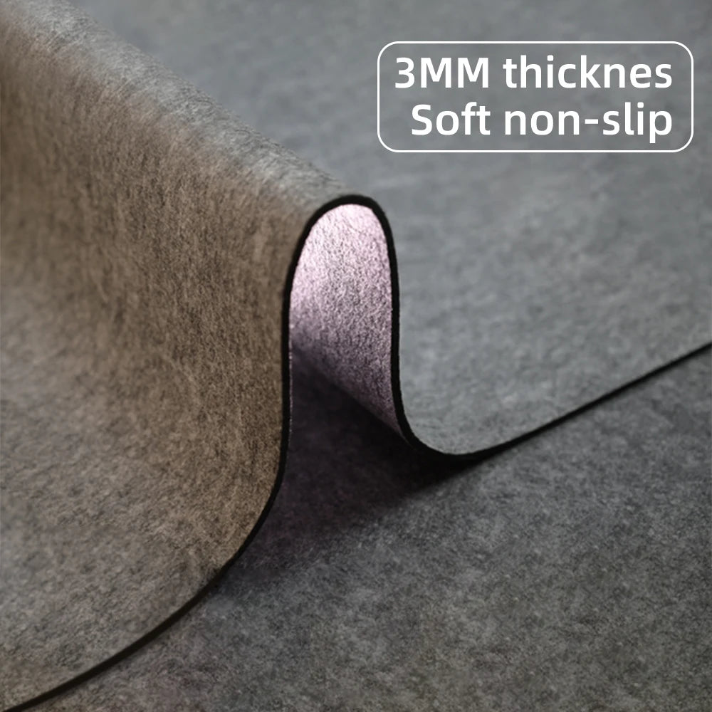 Desktara Flint Large Wool Felt Office Desk Mat — Desktara Modern Desks & Workspace Accessories — view 4