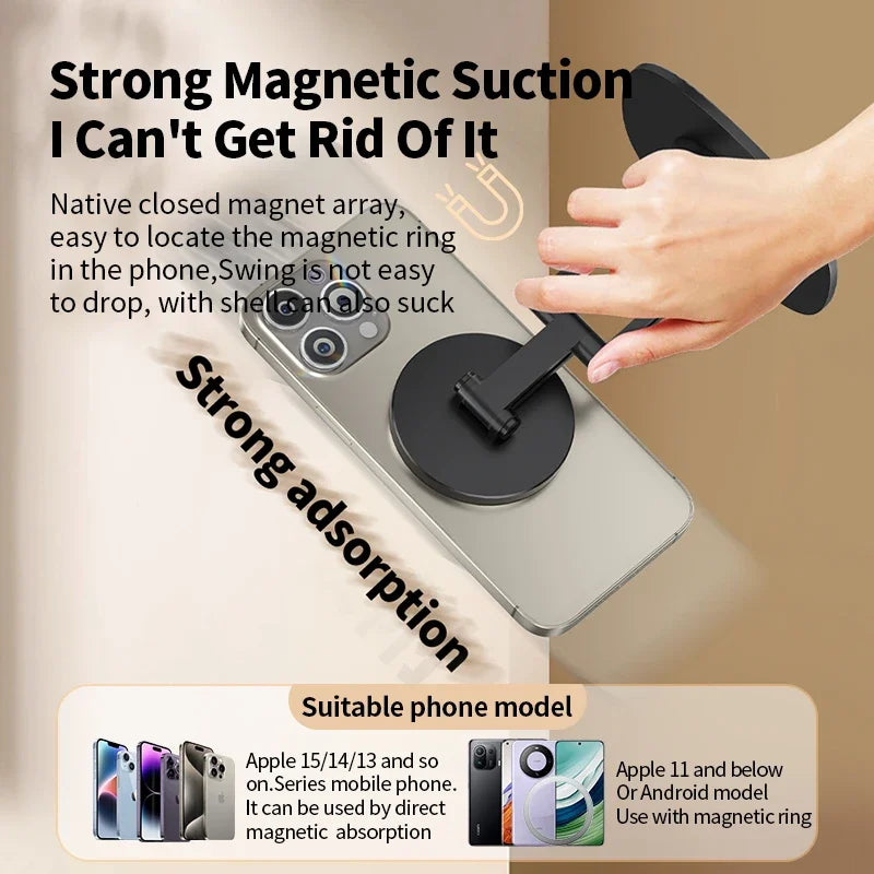 Desktara Pine Foldable Magnetic Phone Stand — Desktara Modern Desks & Workspace Accessories — view 3