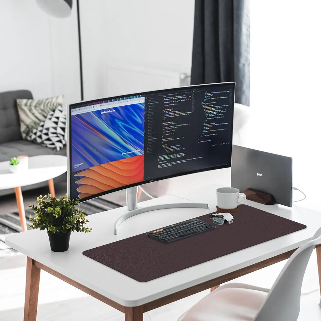 Desktara Kestrel Non-Slip PU Desk Pad Protector — Desktara Modern Desks & Workspace Accessories — view 5