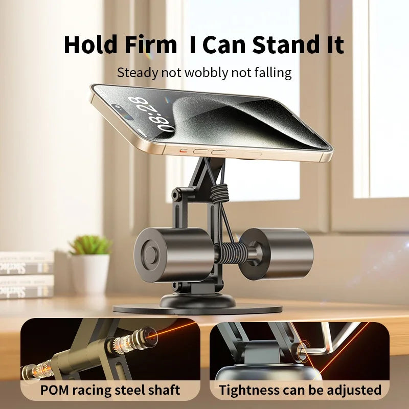 Desktara Pine Foldable Magnetic Phone Stand — Desktara Modern Desks & Workspace Accessories — view 5