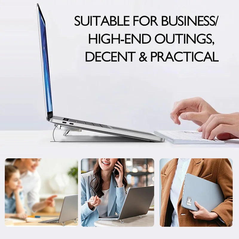Desktara Nova Mini Aluminum Laptop Stand — Desktara Modern Desks & Workspace Accessories — view 5
