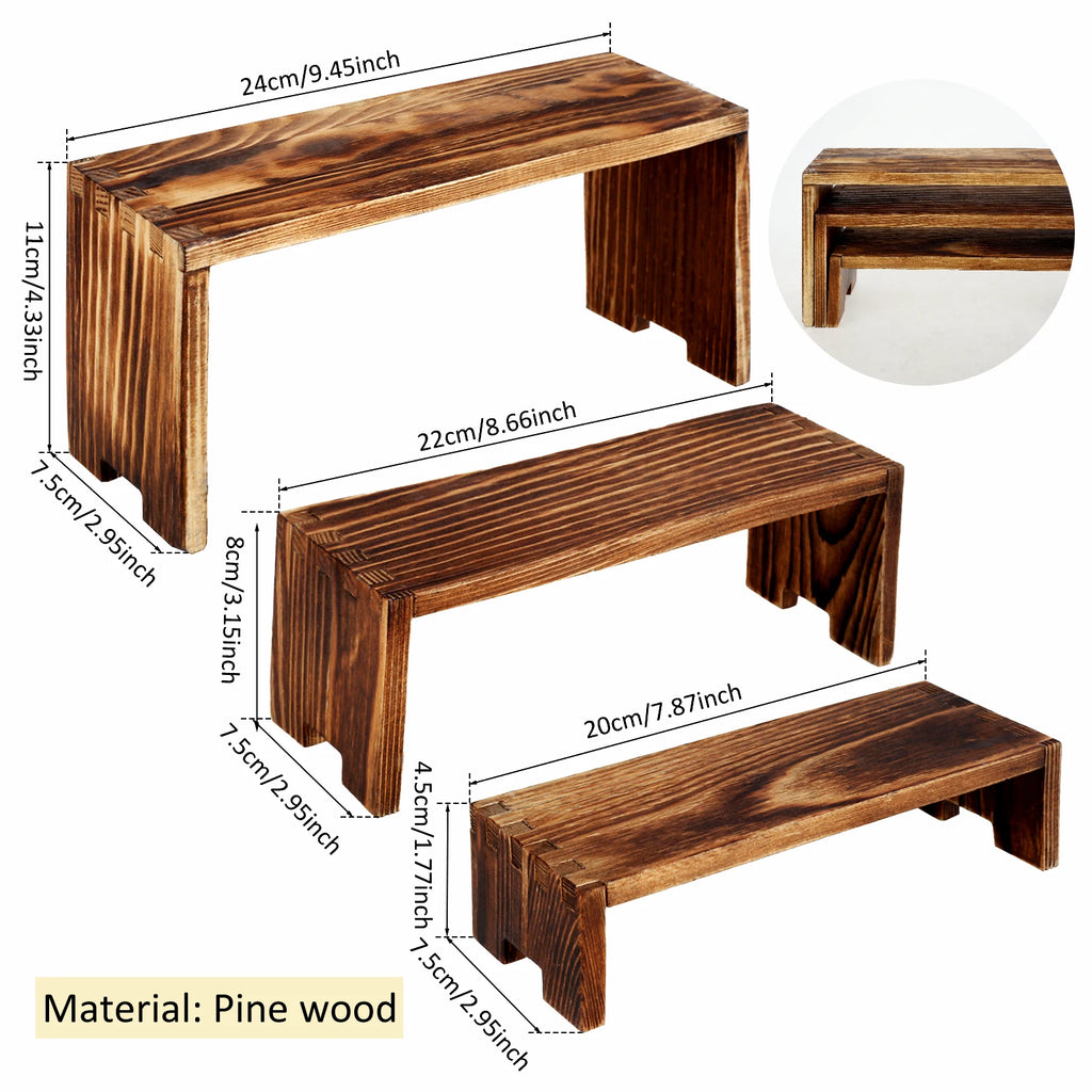 Desktara Birch Wooden Display Riser Set — Desktara Modern Desks & Workspace Accessories — view 6