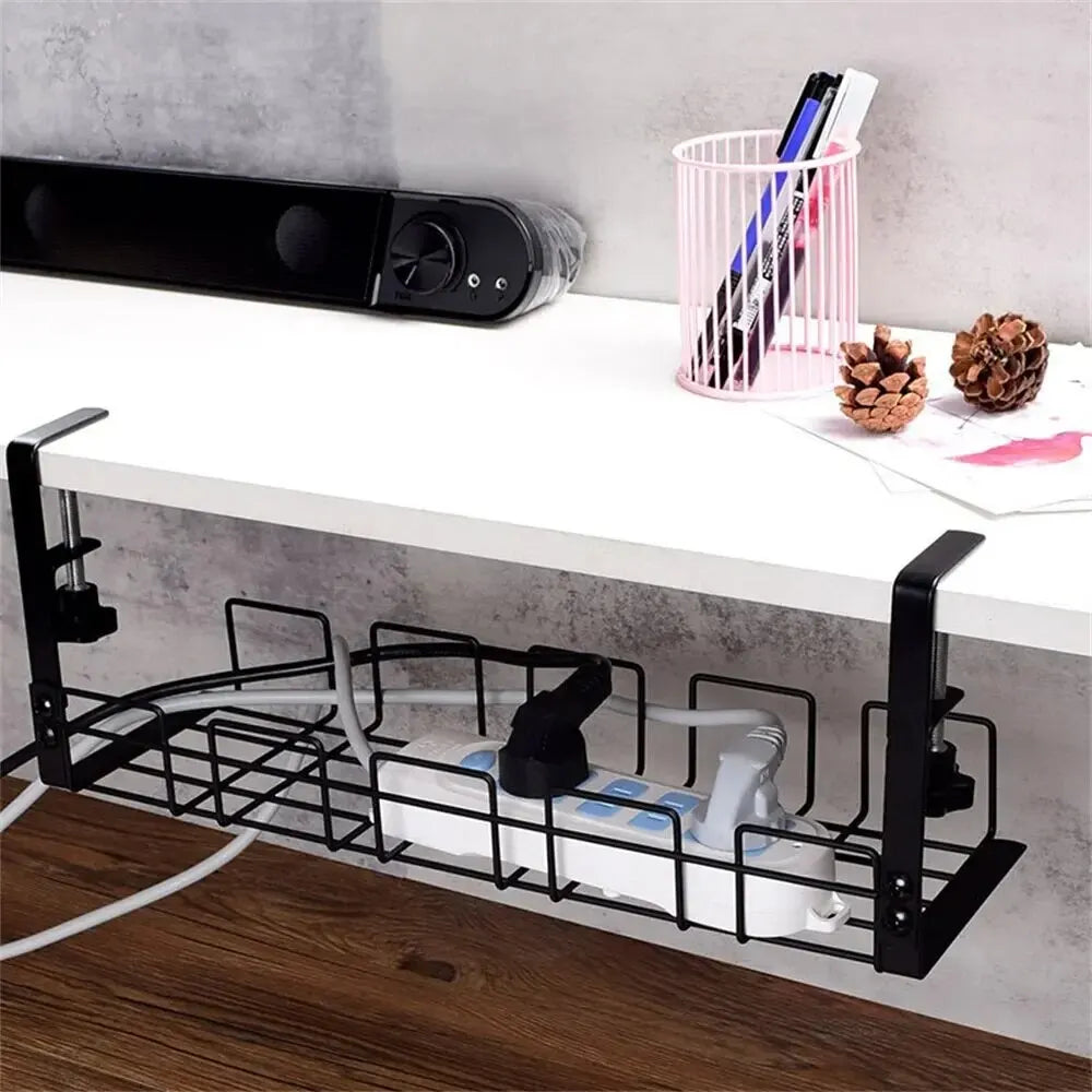 Desktara Atlas Metal Under-Desk Storage Rack — Desktara Modern Desks & Workspace Accessories — view 4