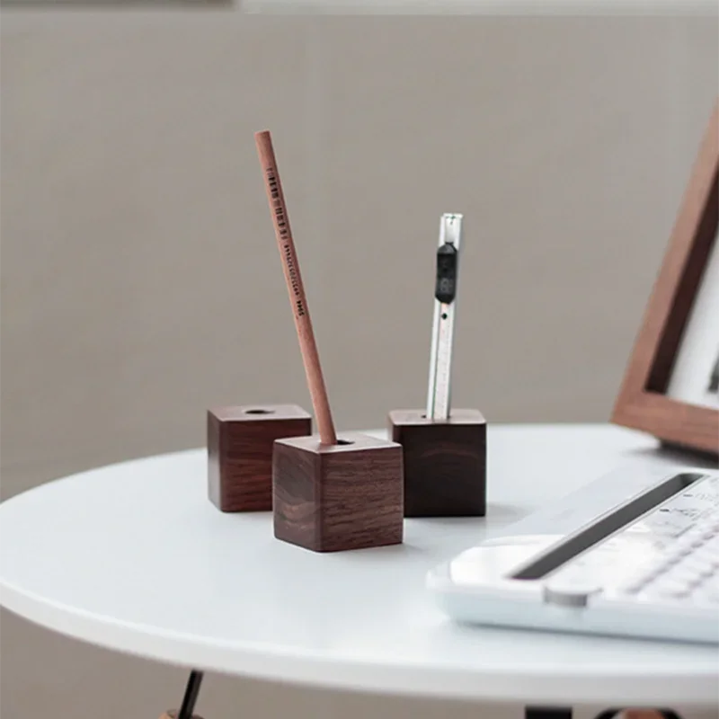 Desktara Grove Minimalist Wooden Desk Storage Box — Desktara Modern Desks & Workspace Accessories — view 4