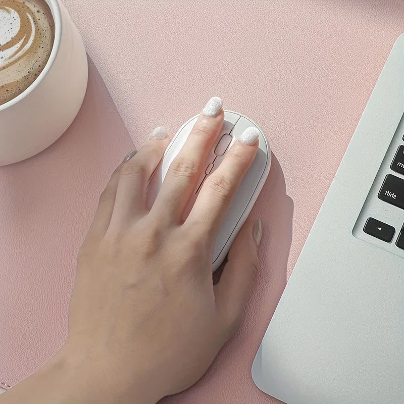 Desktara Ash PU Leather Desk Mat — Desktara Modern Desks & Workspace Accessories — view 4