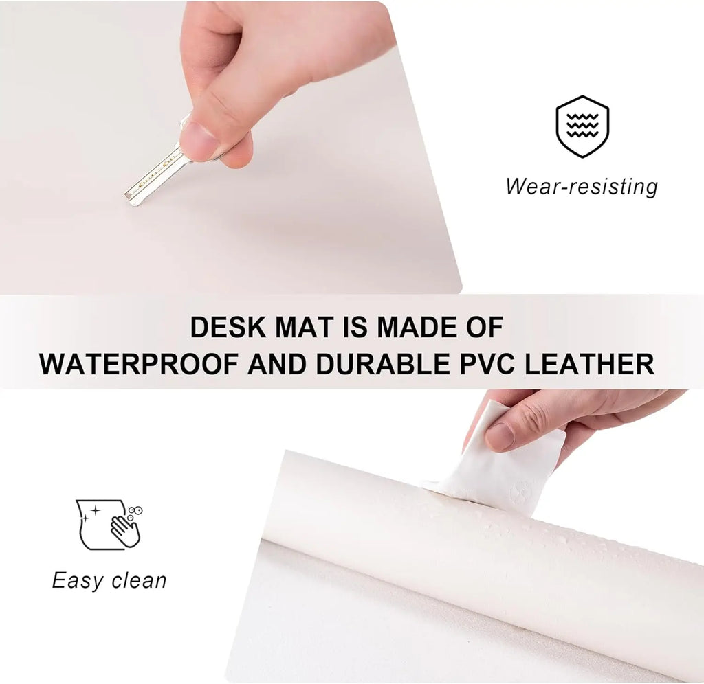 Desktara Kestrel Non-Slip PU Desk Pad Protector — Desktara Modern Desks & Workspace Accessories — view 3