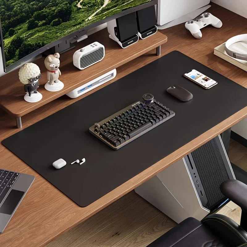 Desktara Onyx PU Leather Desk Mat — Desktara Modern Desks & Workspace Accessories — view 3