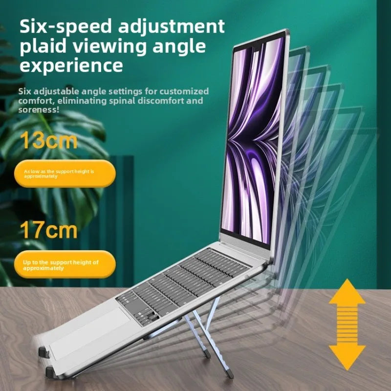 Desktara Haven Aluminum Alloy Laptop Stand — Desktara Modern Desks & Workspace Accessories — view 3