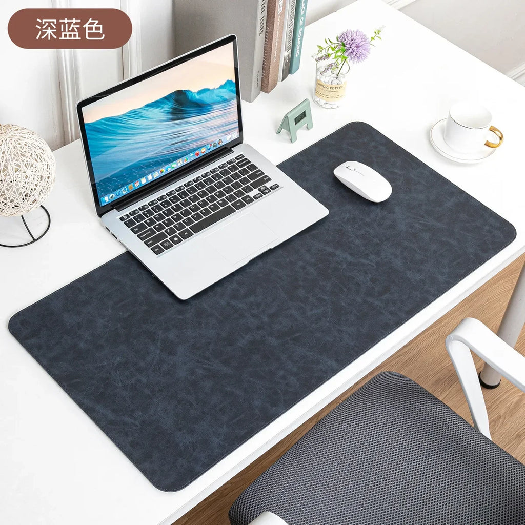 Desktara Iris Waterproof PU Leather Desk Pad — Desktara Modern Desks & Workspace Accessories — view 6