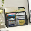 Desktara Harbor 3-Layer Black Metal Mesh Desk Organizer — Desktara Modern Desks & Workspace Accessories