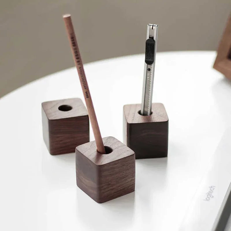 Desktara Grove Minimalist Wooden Desk Storage Box — Desktara Modern Desks & Workspace Accessories