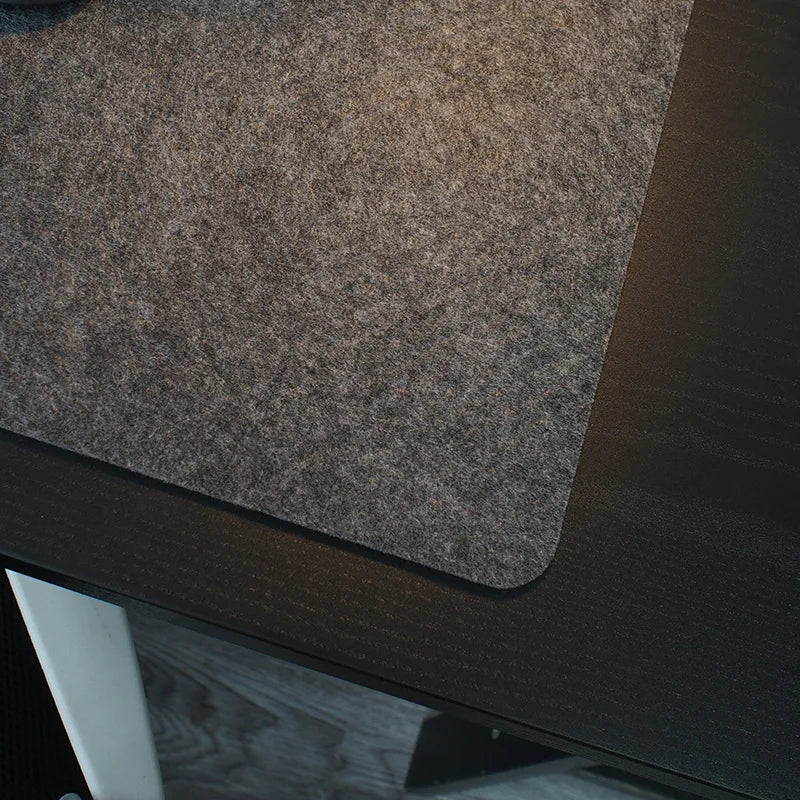Desktara Umber Soft Wool Felt Computer Desk Mat — Desktara Modern Desks & Workspace Accessories — view 5