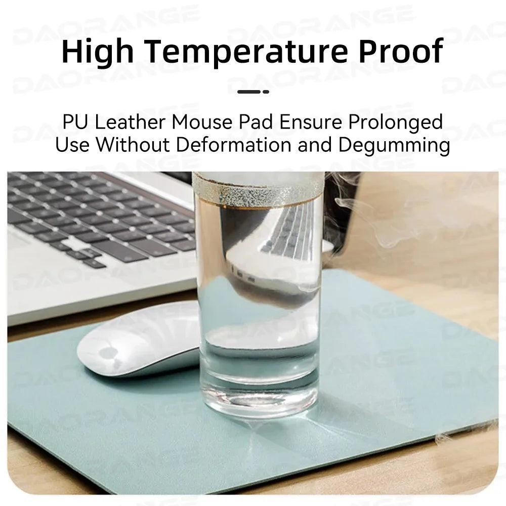 Desktara Vale Anti-Slip Leather Desk Mat — Desktara Modern Desks & Workspace Accessories — view 3