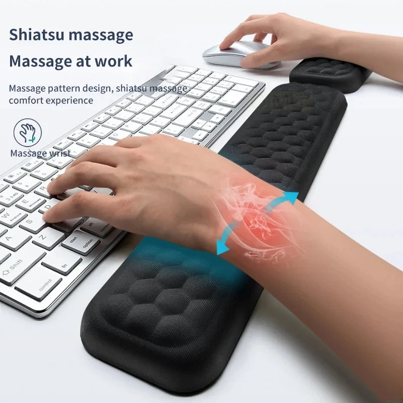 Desktara Yarrow Keyboard and Mouse Wrist Rest Pad — Desktara Modern Desks & Workspace Accessories — view 3