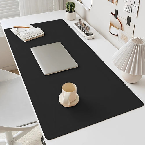 Desktara Ash PU Leather Desk Mat — Desktara Modern Desks & Workspace Accessories