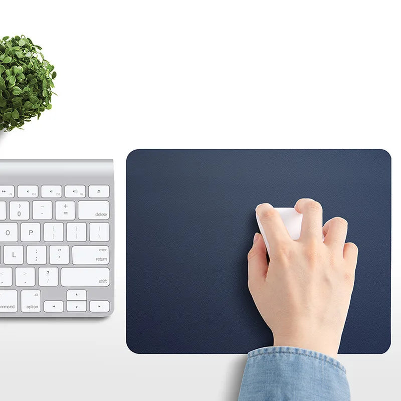 Desktara Quarry Artificial Leather Desk Mat — Desktara Modern Desks & Workspace Accessories — view 3