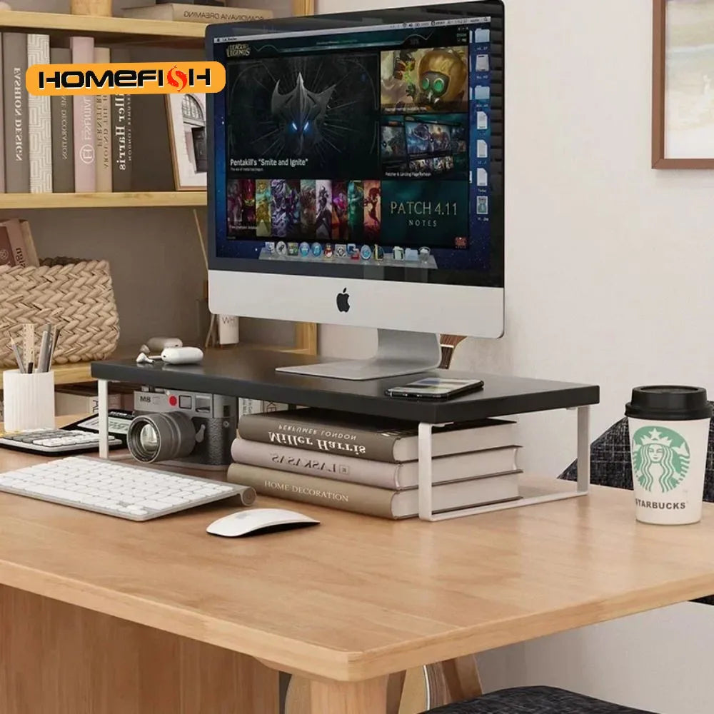 Desktara Ridge Elevated Monitor Riser Base — Desktara Modern Desks & Workspace Accessories — view 4