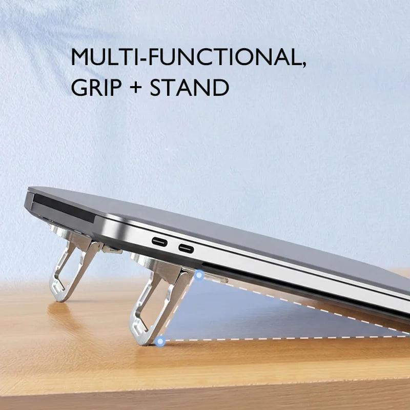 Desktara Nova Mini Aluminum Laptop Stand — Desktara Modern Desks & Workspace Accessories — view 3