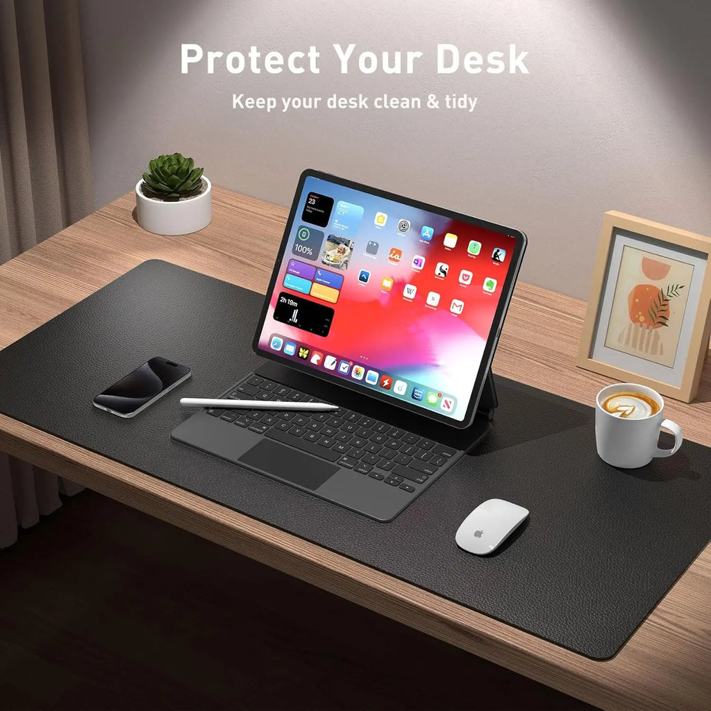 Desktara Lumen Large Waterproof Office Desk Mat — Desktara Modern Desks & Workspace Accessories