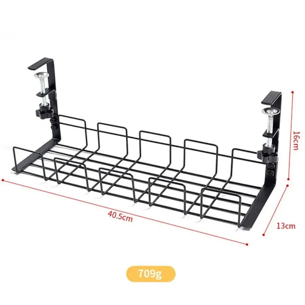 Desktara Atlas Metal Under-Desk Storage Rack — Desktara Modern Desks & Workspace Accessories — view 5